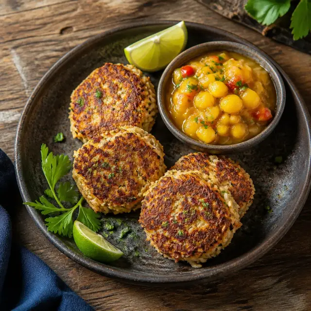 Davy Jones' "Locker" Crab Cakes with Calypso's Mango Chutney