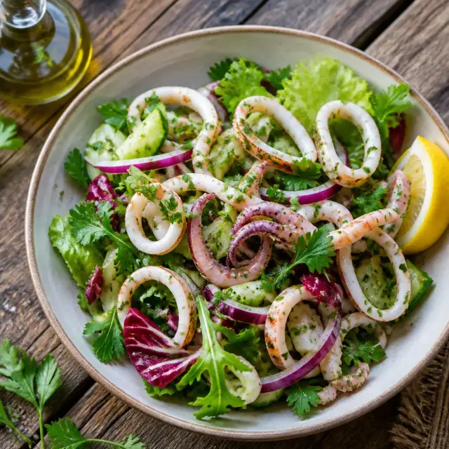 Kraken's Embrace Calamari Salad