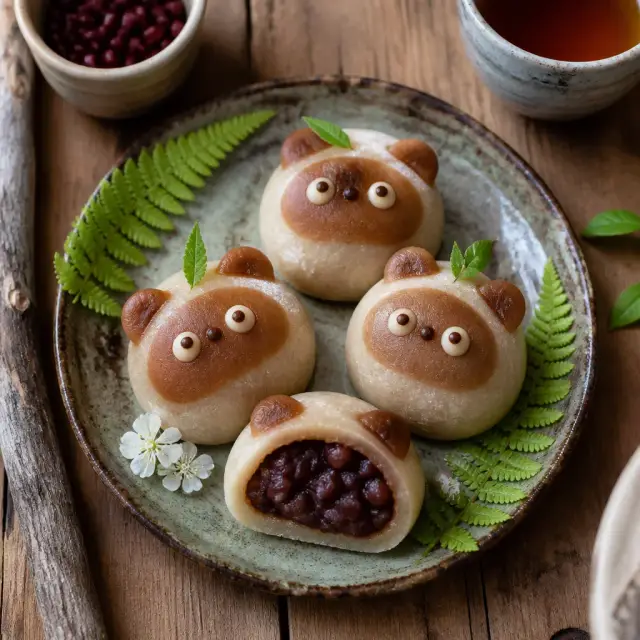 Tanuki's Terrific Transformation Mochi