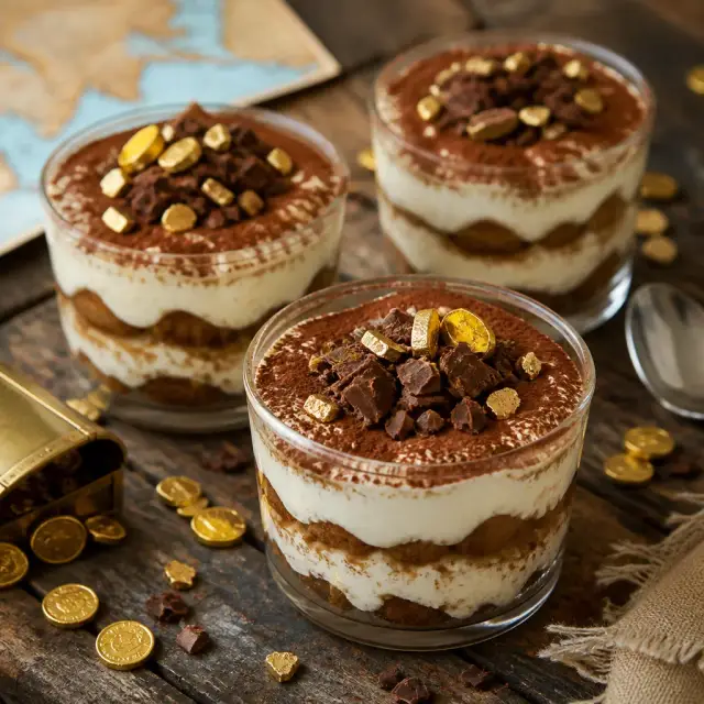 Pirate's Treasure Tiramisu Cups