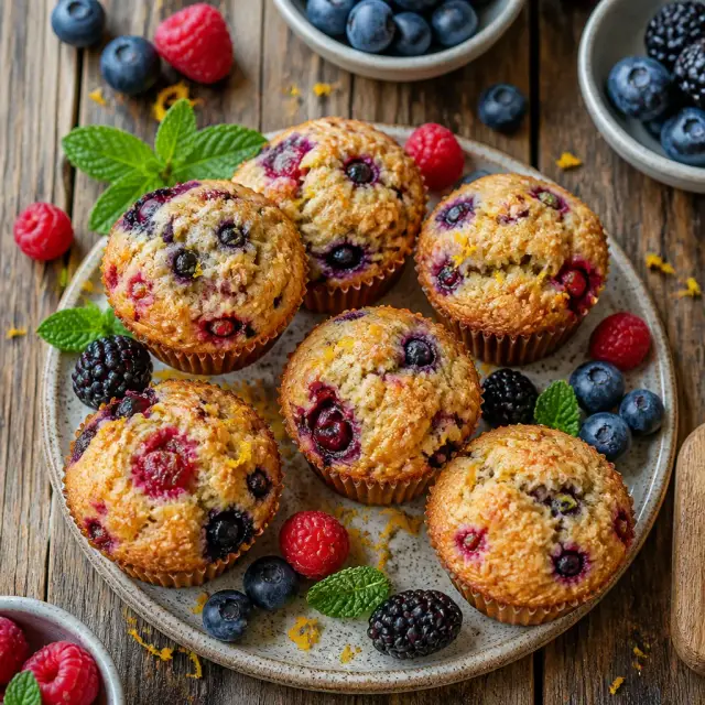 Little Bird's Berry Bliss Muffins
