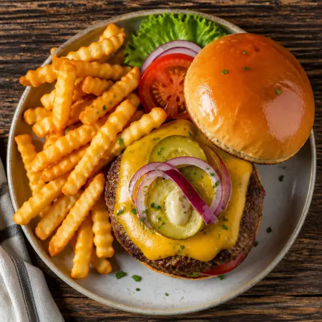 Roswell Diner Cheeseburger