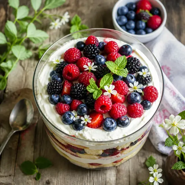 Aurora's Forest Berry Trifle