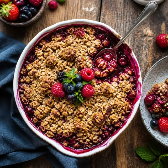 Untamed Wild Berry Crumble with Oat Streusel