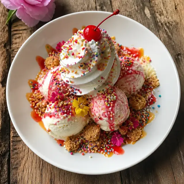 Farrah's Fro-Co Sprinkles Sundae