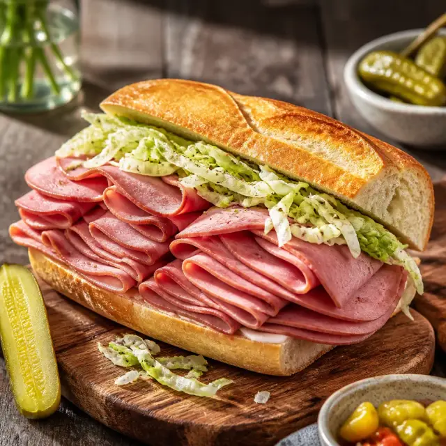 The 'Bologna on My Face' Deli Hoagie