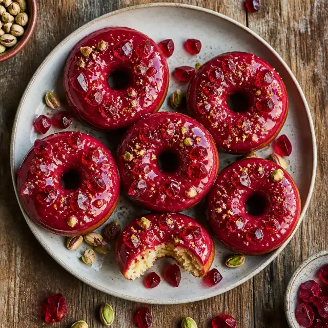 Diamond Heist Donuts with Crimson Glaze