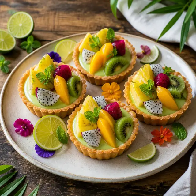 Celestial Compass Tropical Fruit Tartlets