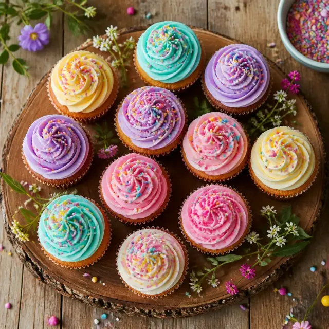 Sparkle Sprinkle Party Cupcakes