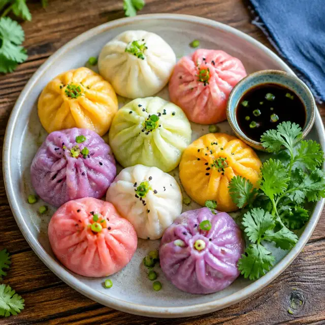 Cloud Guy's Fluffy Rainbow Dumplings