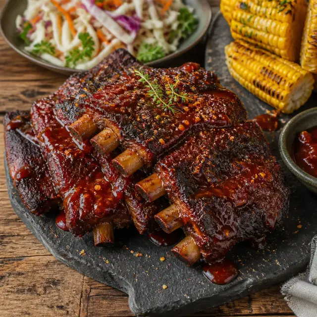 Volcano Rock Ribs with Fiery Glaze