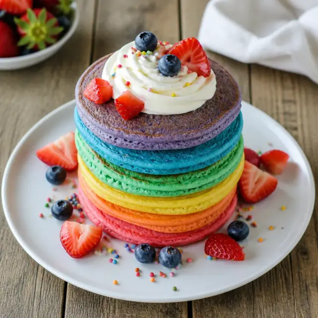 Cloud Guy's Fluffy Rainbow Pancakes