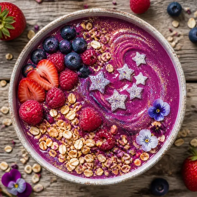 Poppy's Glittery Berry Smoothie Bowl
