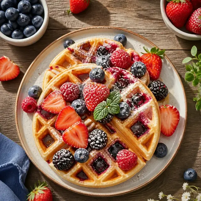 The Wanderer's Whimsical Waffles