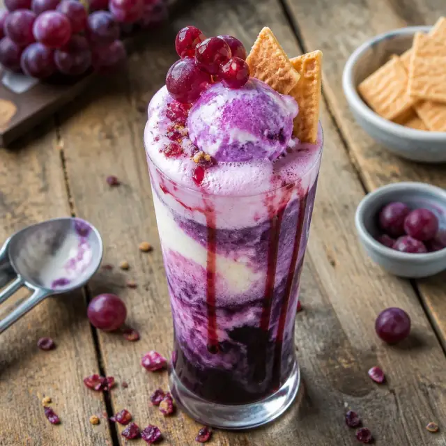 Yo! Graffiti Grape Soda Float