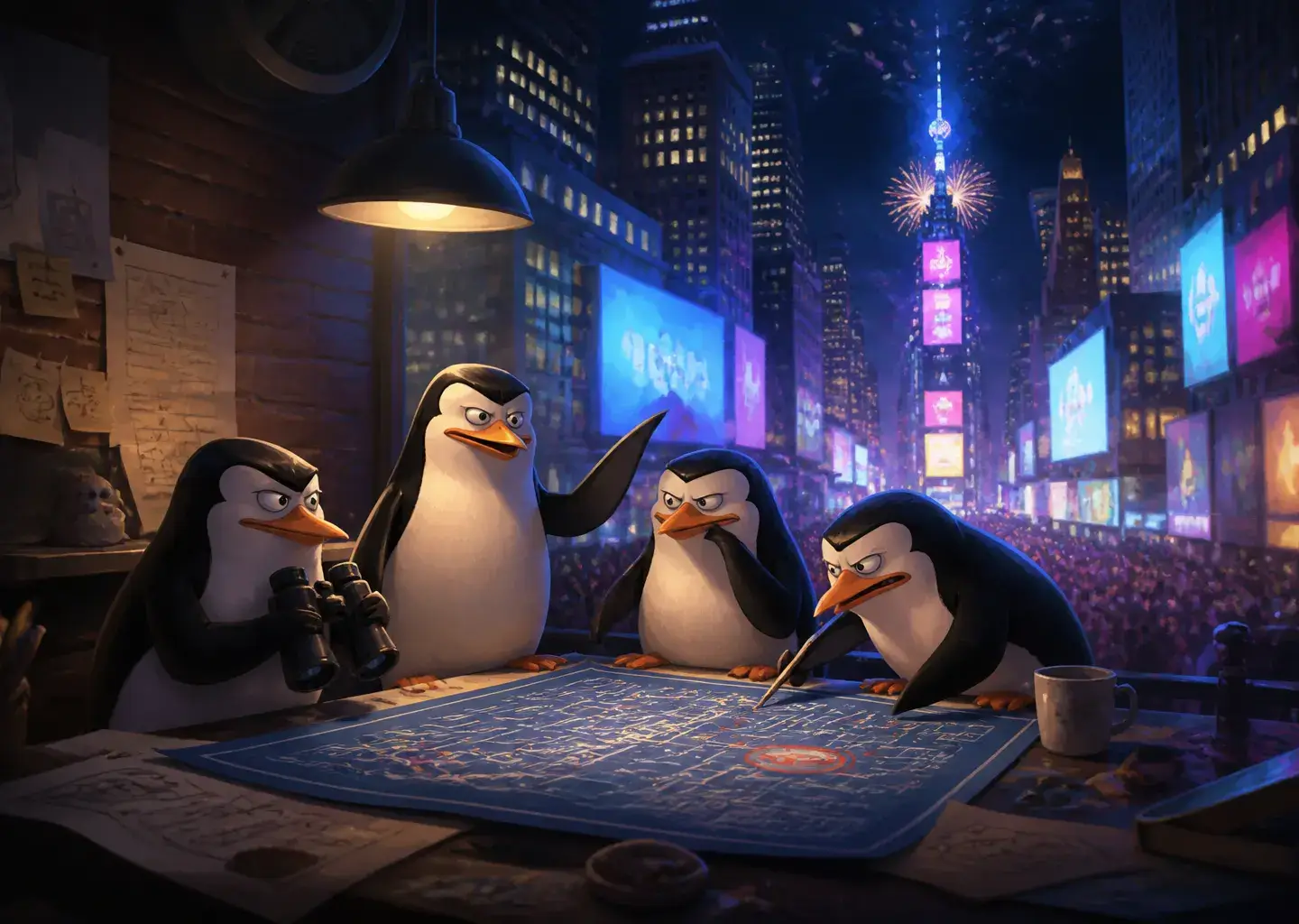 Madagascar Penguins New Year's Special